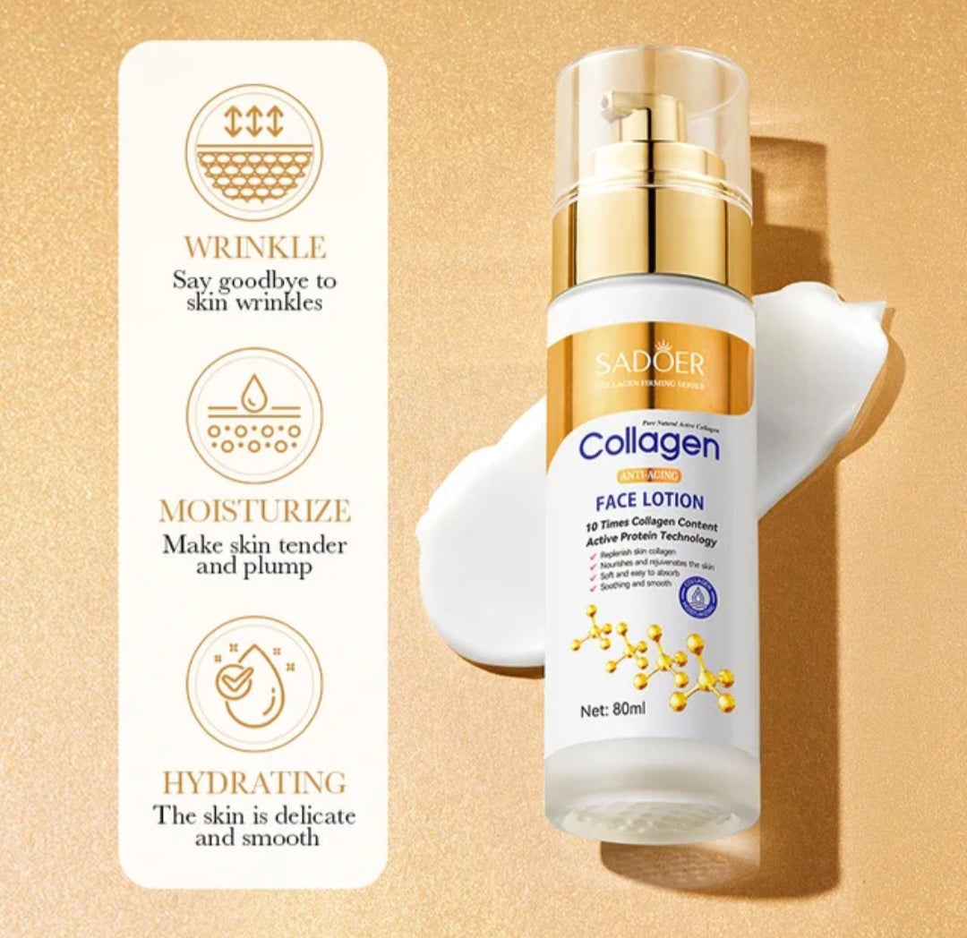 Collagen Anti-Aging Face Lotion Refreshing moisturizing even skin tone Hydration Face Cream 80ML