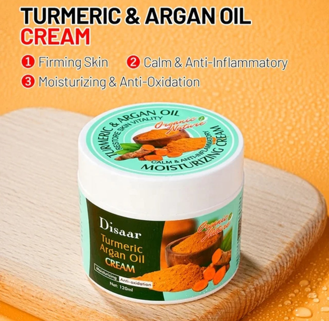 ANTI-AGING ANTI-ACNE TUMERIC ARGAN OIL CREAM AND SOAP