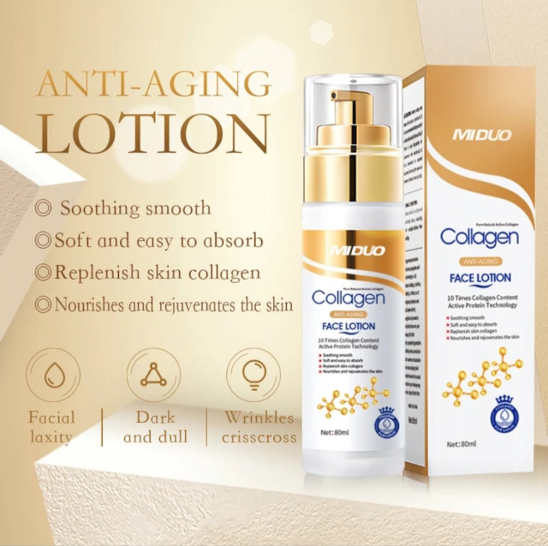 Collagen Anti-Aging Face Lotion Refreshing moisturizing  even skin tone  Hydration Face Cream 80ML