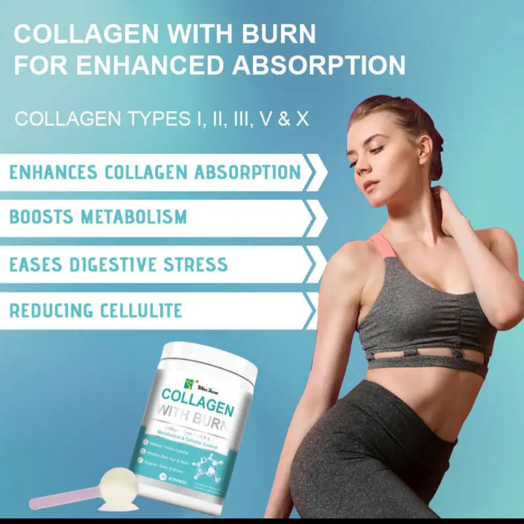 Multi COLLAGEN Power with BURN Metabolism Cellulite Control ,ANTI-AGING Healthy Skin Hair Nails Joint