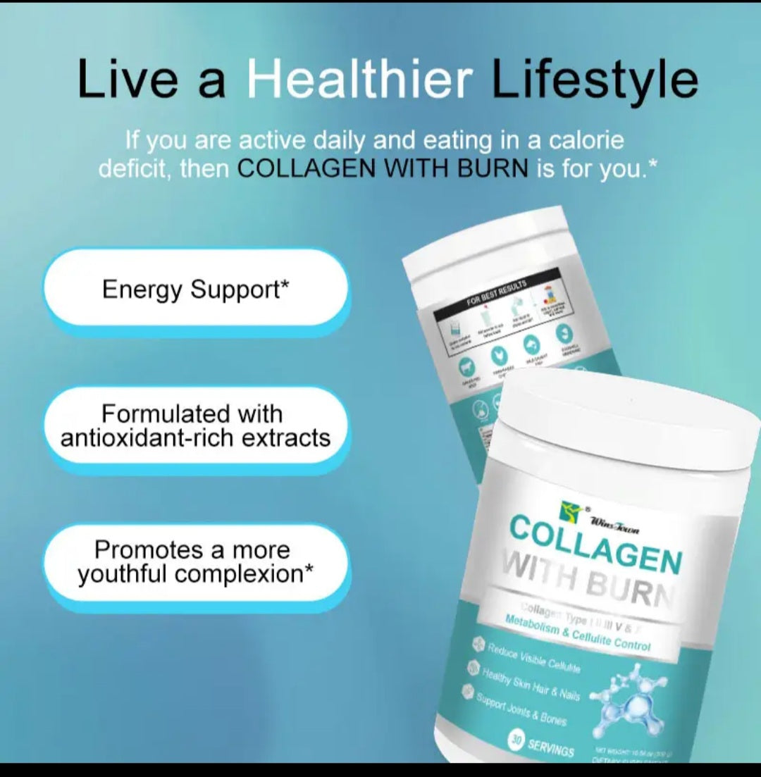 Multi COLLAGEN Power with BURN Metabolism Cellulite Control ,ANTI-AGING Healthy Skin Hair Nails Joint