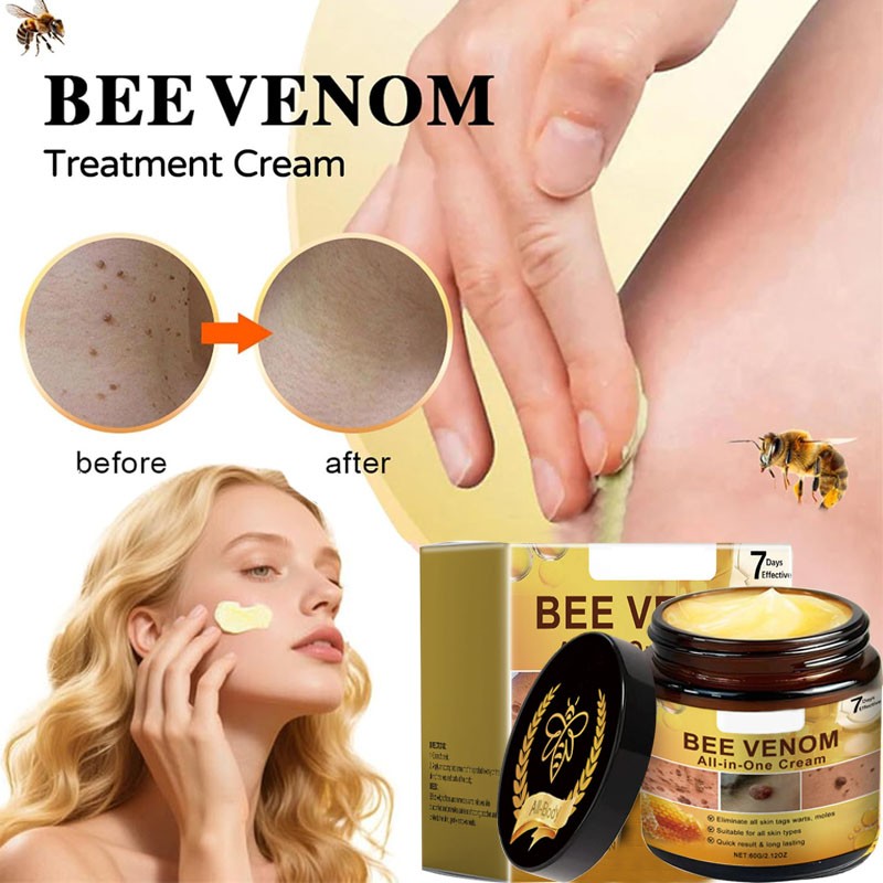 Bee Venom skin restoration cream, bee venom skin repair and therapy cream, natural bee venom skin treatment for all skin types