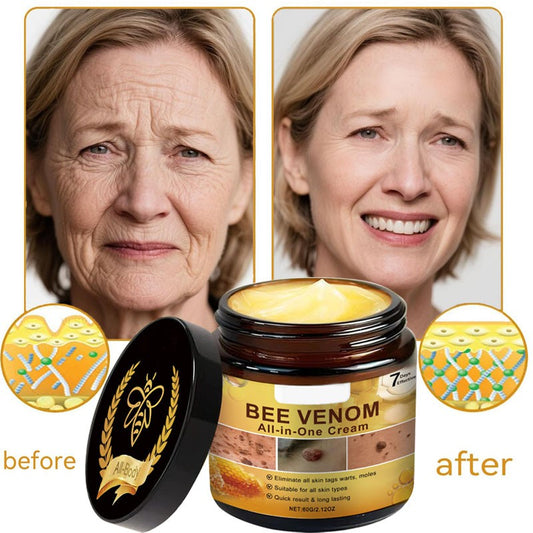 Bee Venom skin restoration cream, bee venom skin repair and therapy cream, natural bee venom skin treatment for all skin types