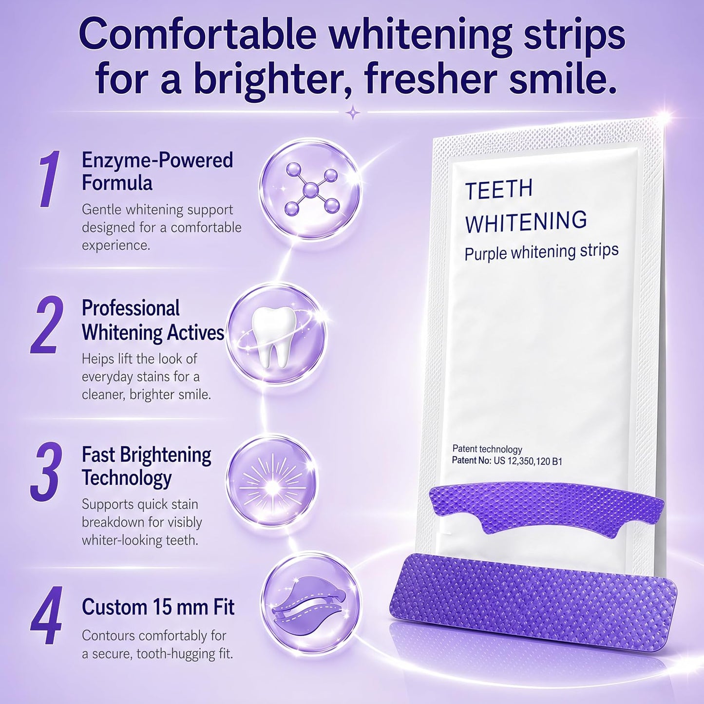 Purple Tooth Whitening Strips